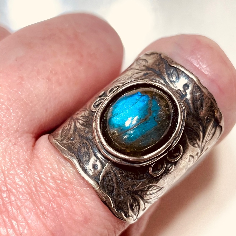 Silver Statement Ring - image 2